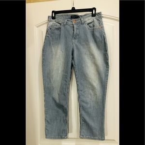 Women’s pin striped jeans